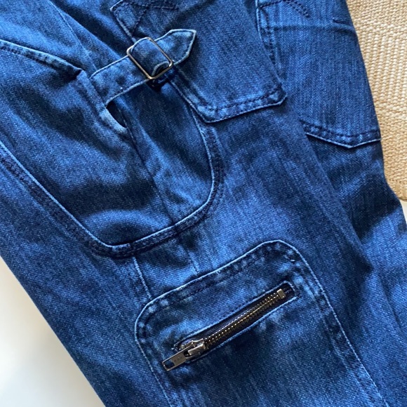 French Connection Womens Skinny Jeans Blue Medium Washed AU 10 Zip Fly - Picture 8 of 9